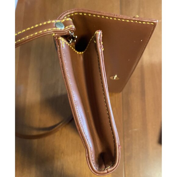 Sondra Roberts Cork Clutch, Bag, Purse Embroidered Detailed Snap Rectangular Med - Picture 10 of 16